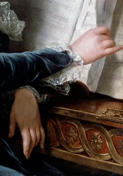 Comtesse de Selve Making Music, fragment, 1787.