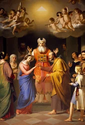 Wesele Dziewicy, Adeodato Malatesta (1806-1891), kościół San Giuseppe (św. Józefa), Bolonia, Emilia-Romania. Włochy