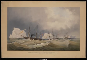 H.M.S. Phoenix z załogą, Diligence i Breadalbane, Wśród gór lodowych