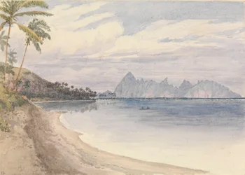 „Eimeo [Moorea] z okolic Papeiti [Tahiti, Wyspy Towarzystwa], 25 sierpnia 1849”