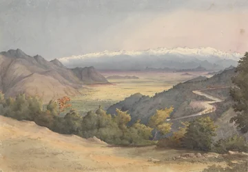 "Równina Santiago, Chile, z Cuesta del Prado, 7 stycznia 1851 r.