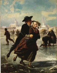 Miłośnicy jazdy na łyżwach