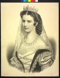 Cesarzowa Austrii Elżbieta (litografia)