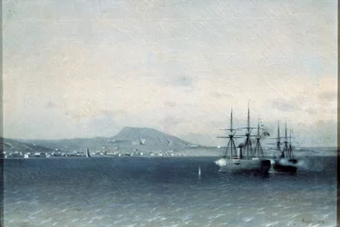 Flota turecka zbombardowała miasto Teodozja w latach 1878, 1878.