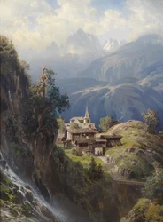 Wioska w Alpach Berneńskich
