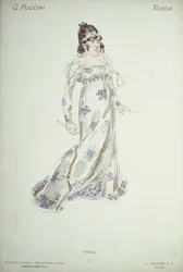 Projekt kostiumu do „Toski” Giacoma Pucciniego (1858-1954)