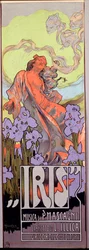Iris Opera skomponowana przez Pietro Mascagniego i włoskie libretto Luigiego Illicy (1898). Plakat ilustrowany przez Adolfo Hohensteina (1854-1928) 1910 Wym. 10x29,5 cm z prywatnej kolekcji mediolańskiej