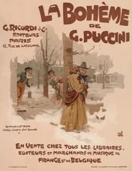 Plakat do opery La Bohème Giacoma Pucciniego, 1895