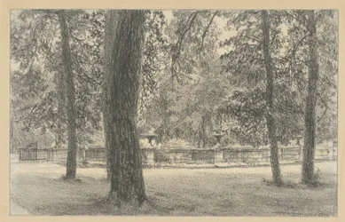 Balustrada przy wejściu do parku Sanssouci