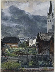 Widok z willi Herrmann na dolinę Hofgastein