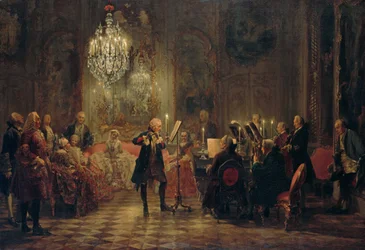 Koncert fletowy z Fryderykiem Wielkim w Sanssouci, 1850-1852