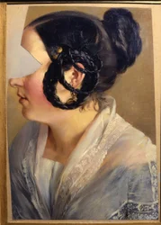 Portret kobiety. Fragment (Caroline lub Friederike Arnold)