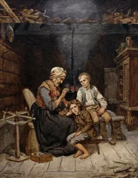 Babcia opowiada bajkę