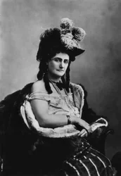 Włoszka Virginia Oldoini (1837-1899), hrabina Castiglione, była szpiegiem francuskiego cesarza Napoleona III, fotografia Adolphe