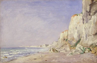 Klify w pobliżu Dieppe, 1862
