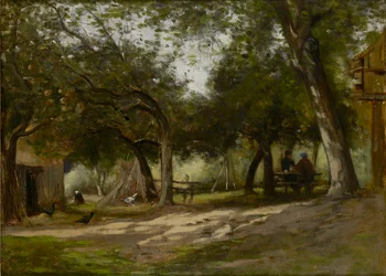 Krajobraz z folwarkiem, 1830-1880