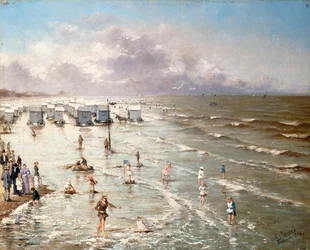 Plaża w Ostendzie, 1892