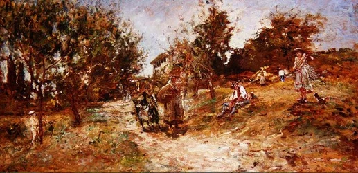 Krajobraz w Ganagobie, 1872 (panel)