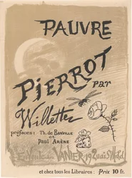 Plakat do Pauvre Pierrot autorstwa Adolphe Léon Willette