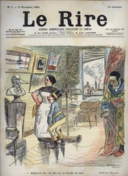 Arystoteles powiedział: Śmiech jest zaburzeniem duszy – rysunek Adolphe Willette (1857-1926) do „Śmiechu” z 17 listopada