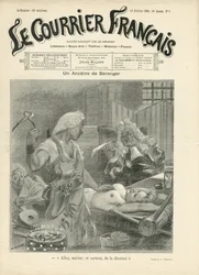 Ilustracja przedstawiająca Adolphe dit Willette (1857-1926) do okładki Le Courrier francais