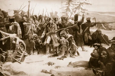 Marszałek Ney wspierający francuską straż tylną
