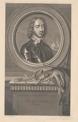 Oliver Cromwell, Protecteur, wyryty przez Pierre