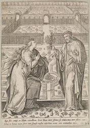 Chrystus i jego oblubienica Ecclesia w ogrodzie”