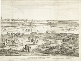 Widok Bethune (prawy arkusz) Veuë de la Ville de Bethune en Artois (tytuł na obiekcie)