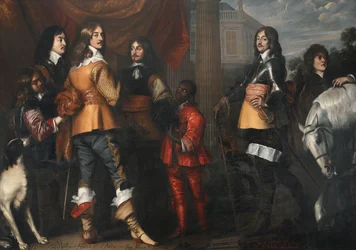 Portret grupowy Willema Frederika van Nassau-Dietza (1613-1664), Hendrika Casimira I van Nassau-Dietza (1612-1640), Hendrika van Nassau-Siegena (1611-1652) i George