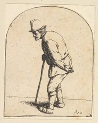 Chłop z kijem, 1610-85.