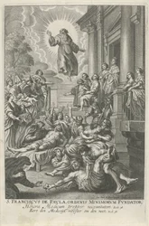 H. Franciscus van Paola geneest de zieken Św. Franciszek de Paula, Założyciel Zakonu Mniejszych (tytuł na obiekcie)