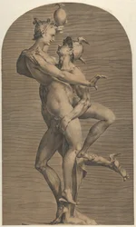 Psyche uprowadzające rtęć, ca. 1620.