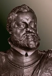 Rudolf II cesarz rzymski (1552-1612) fragment popiersia portretowego w połowie długości