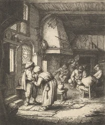 Chłop płacący rachunek, 1610-85.