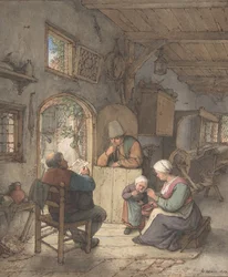 Czytanie Nowiny w Chacie Tkaczy, 1673.