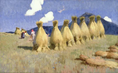 Siedem stogów zboża na Górnych Węgrzech, ok. 1906