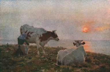 „Zachodzące słońce”, ok. 1897, ok. 1930.