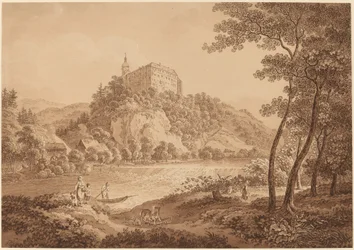 Widok na zamek Sachsenburg