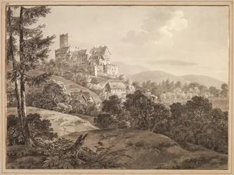 Widok na zamek Gnandstein, ok. 1900 r. 1795.
