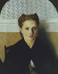 Portret żony artysty (olej na płótnie)