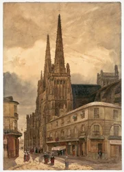 Katedra Sainte-André w Bordeaux, 1832.
