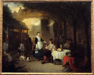 Dżentelmen w XVII-wiecznej karczmie Obraz Adriaana de Braekeleer (1818-1904) 1868 nd. 0,74x0,92 m Paryż, Muzeum Orsay