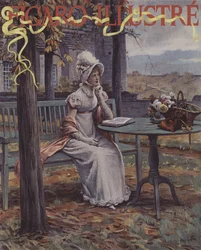 Jesień (jesień). Okładka Le Figaro Illustre, listopad 1894 (chromotypografia)