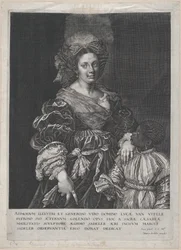 Laura Dianti z czarną kartką, 1600-1627.