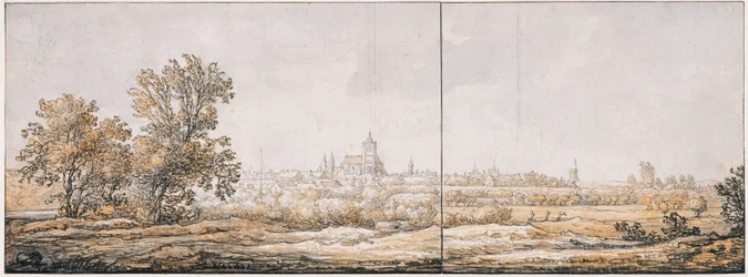 Widok na Arnhem od południa, ok. godz. 1645