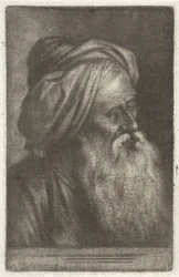 Popiersie mężczyzny w turbanie