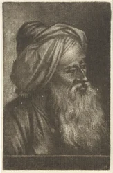 Popiersie mężczyzny w turbanie