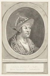 Portret cesarza Adolfa VII z Nassau, owalny, zwrócony w prawo