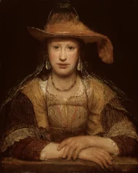Portret młodej kobiety, ok. 1690 (olej na płótnie)